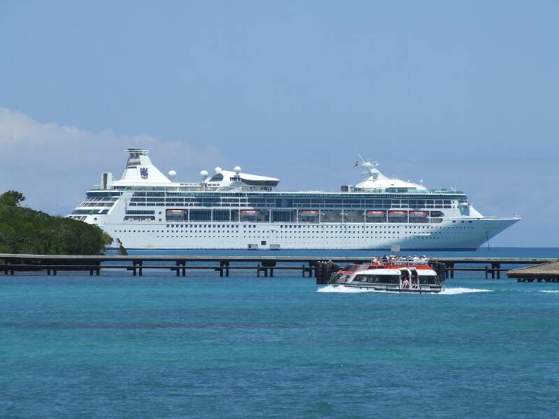 South Pacific Cruise Isle of Pines Ship Anchored