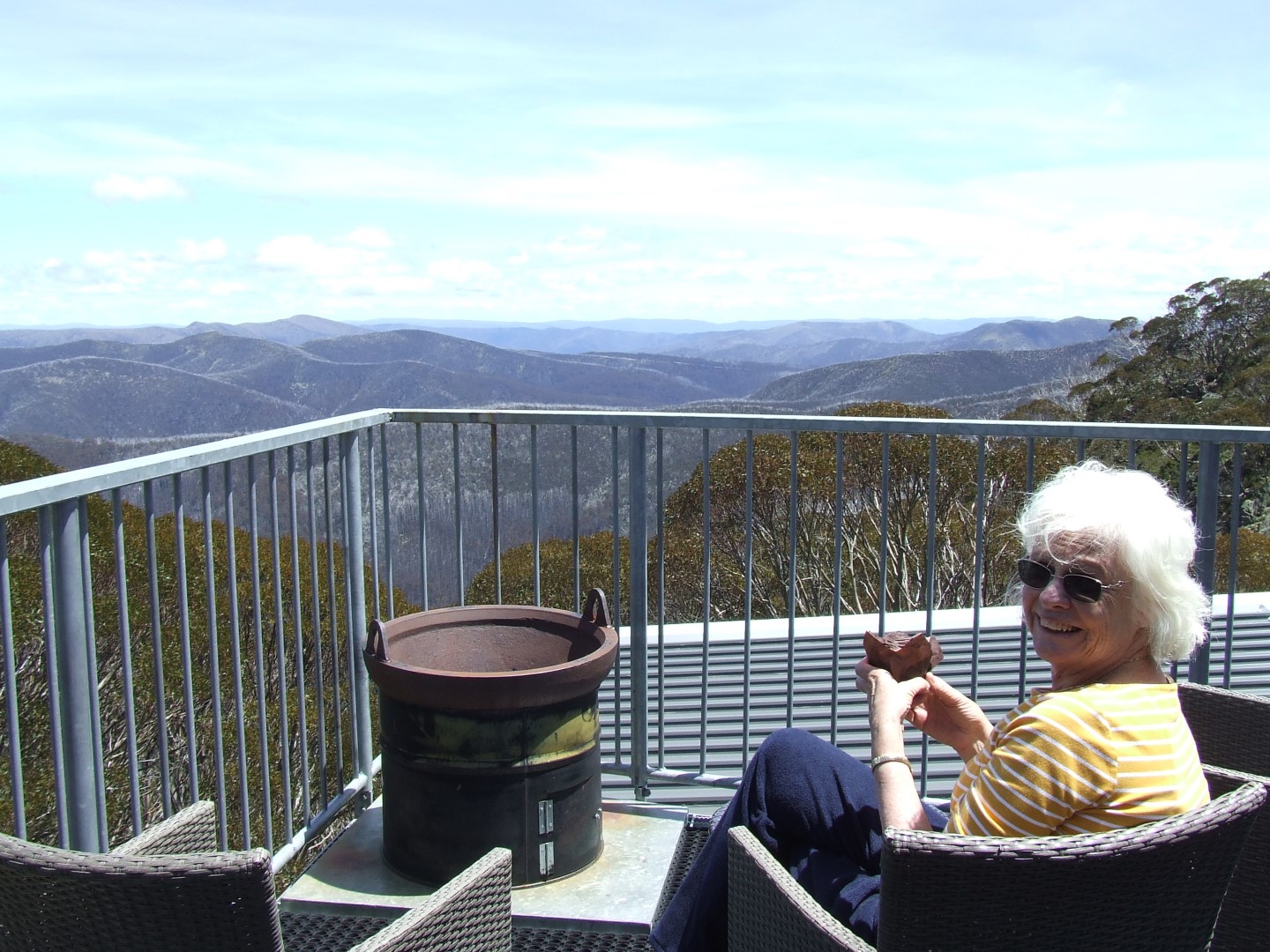 Hotham Coffee Cake and View